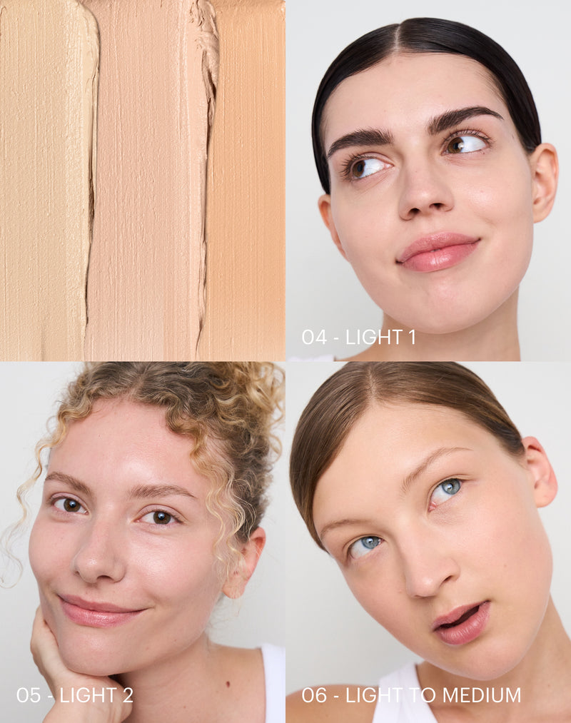 light-to-medium; Light shades in comparison