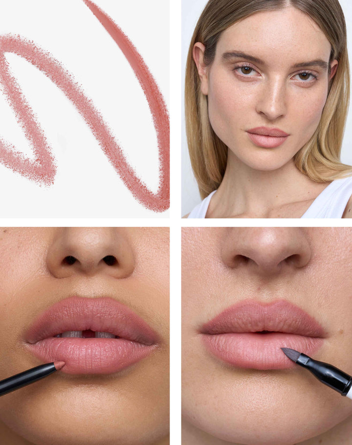 soft-shape-lip-liner; rosy nude: Rosy Nude is a warm rose wood shade