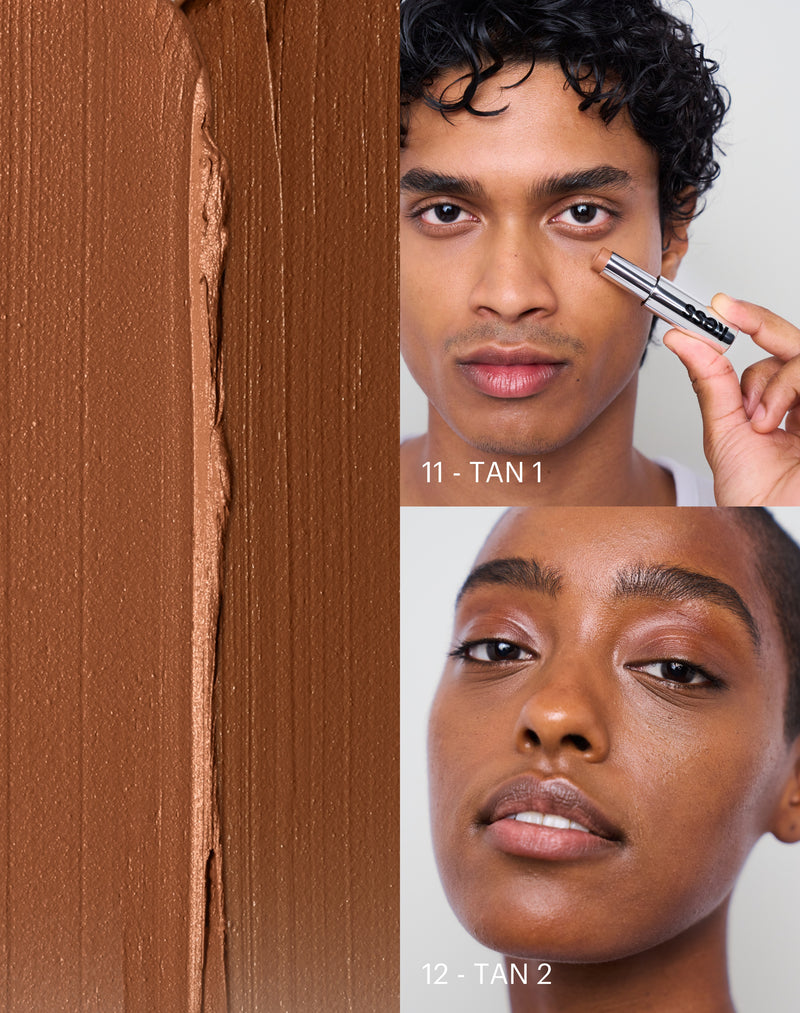 tan-1; Tan shades in comparison
