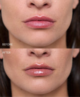 lip-gloss-spf-15-off-duty-limited-edition; off-duty: Before & after of the Limited Edition Lip Gloss in Off Duty