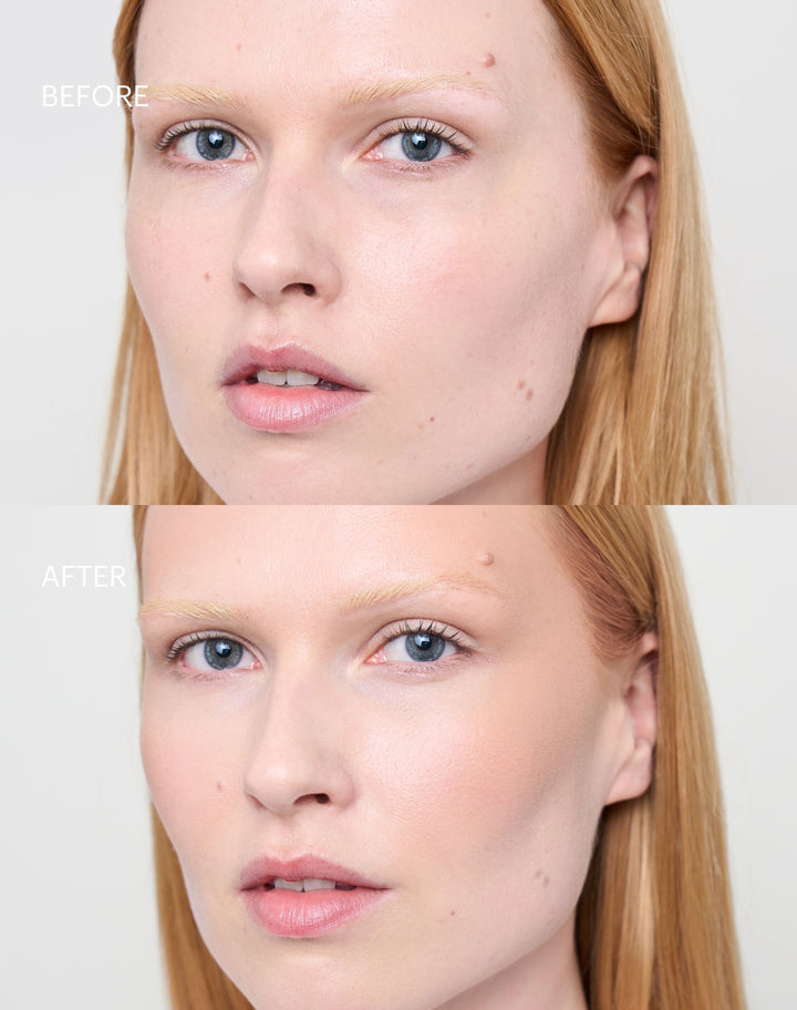 365-bronzer; fair: Before & after of the 365 Bronzer in Fair
