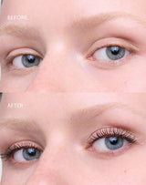 mascara; Black: Before & After of the Lengthening Day Mascara in Black