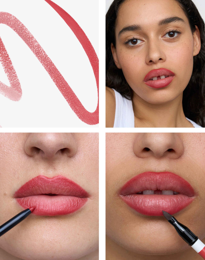 soft-shape-lip-liner; soft red: Soft Red is an easy-to-wear modern neutral red