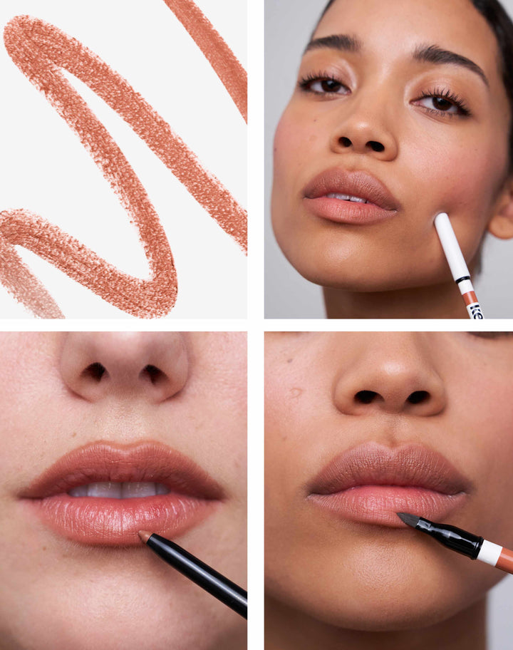 soft-shape-lip-liner; caramel-nude: Caramel Nude is a warm peachy brown