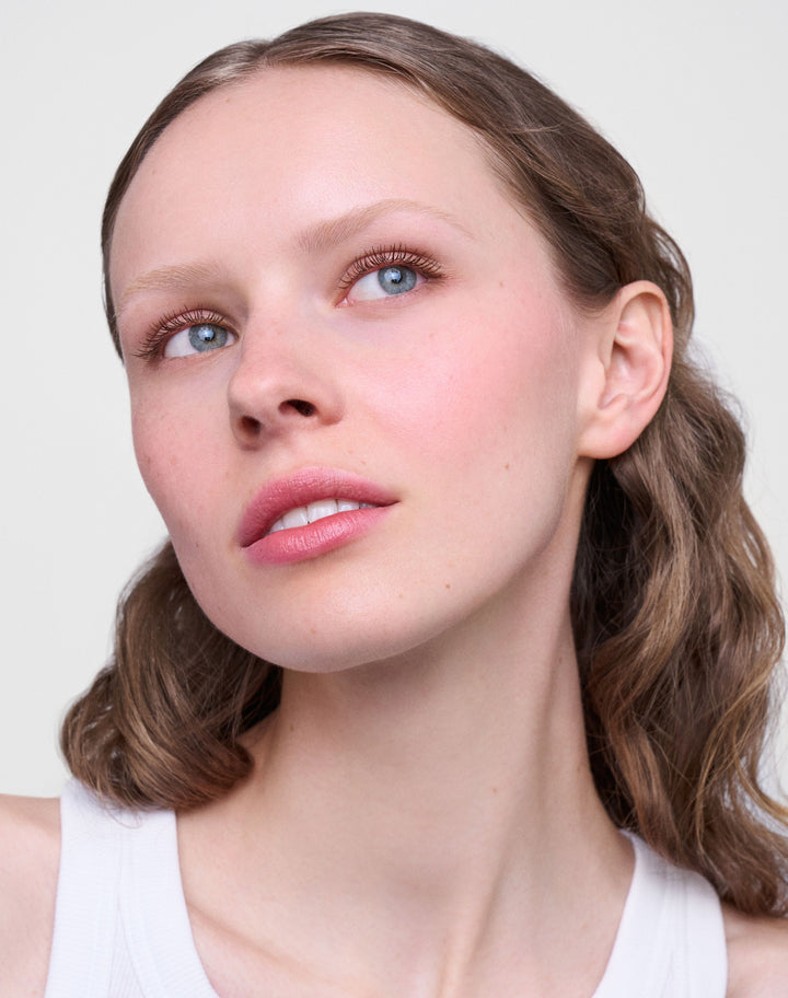 mascara; Brown: Alba wears the Lengthening Day Mascara in Brown