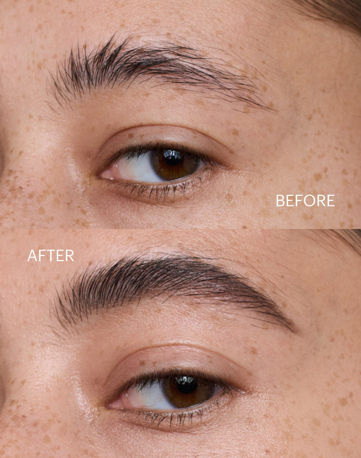easy-brow-pencil; dark-brown: Before & After - Easy Brow Pencil in Dark Brown