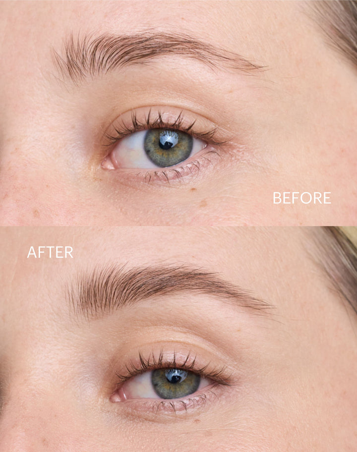 easy-brow-pencil; light-brown: Before & After - Easy Brow Pencil in Light Brown
