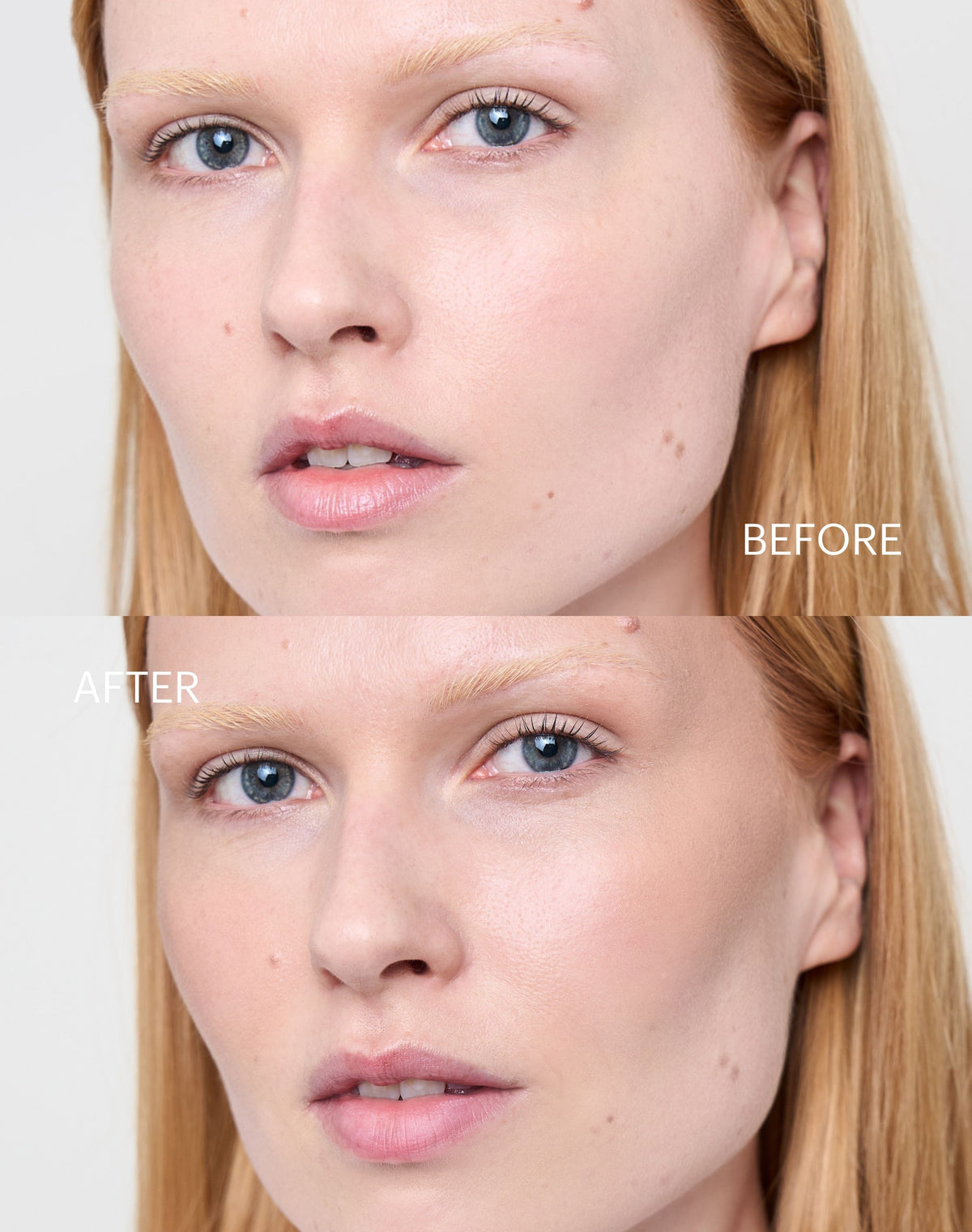 duo-stick; fair-bronzer: Before & After of the Cream Bronzers in Fair