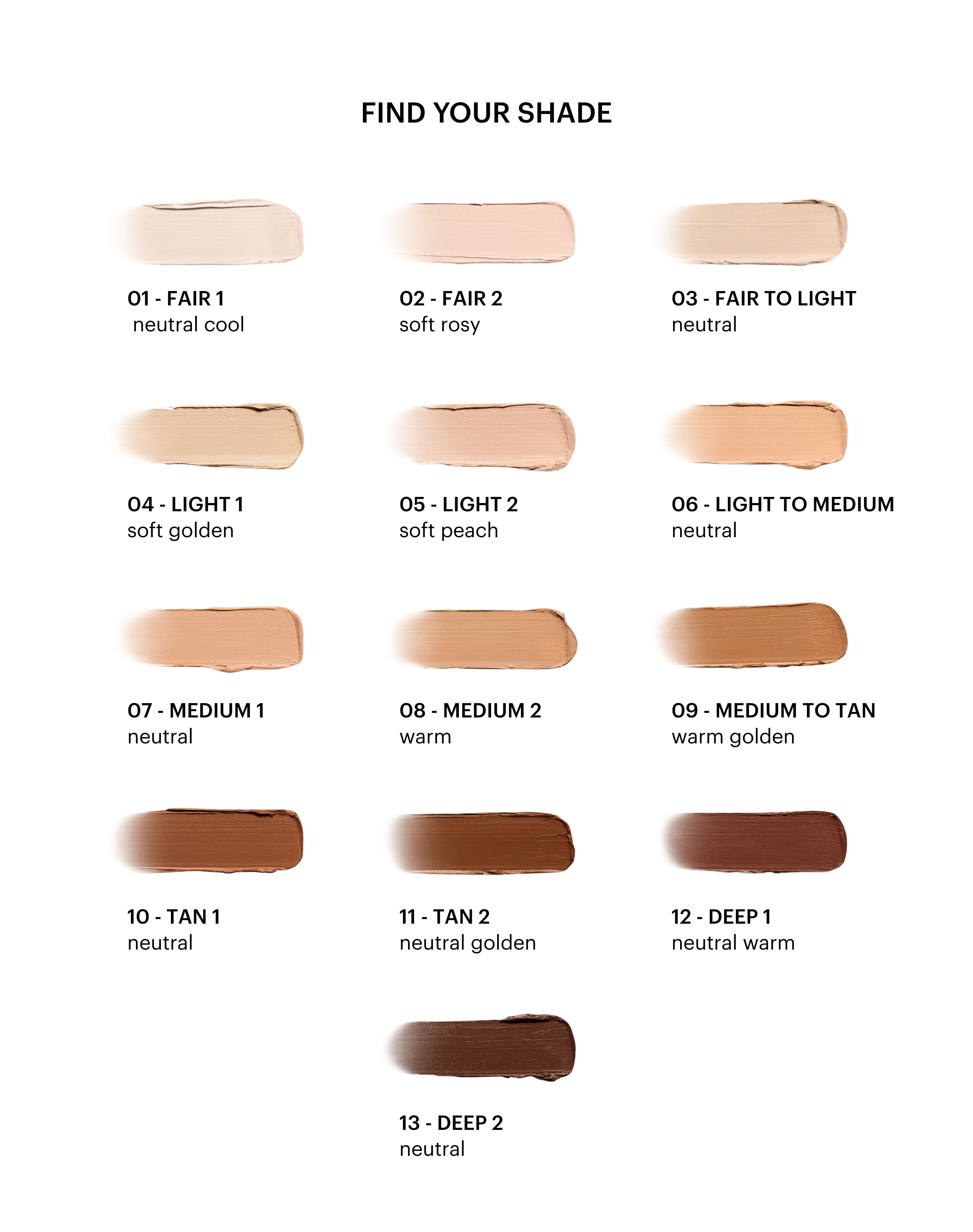 ; Find the right shade for your undertone