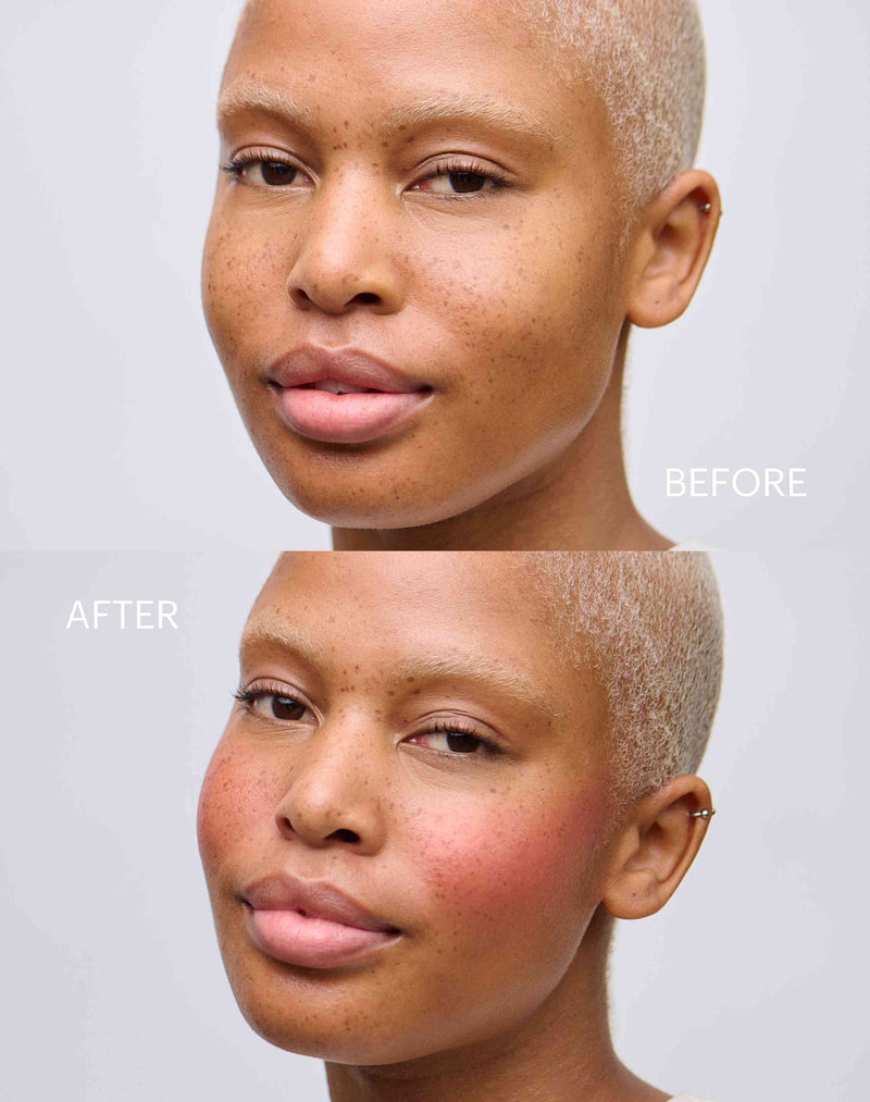 flirt-blush; Before & After of the Mono Stick in Flirt