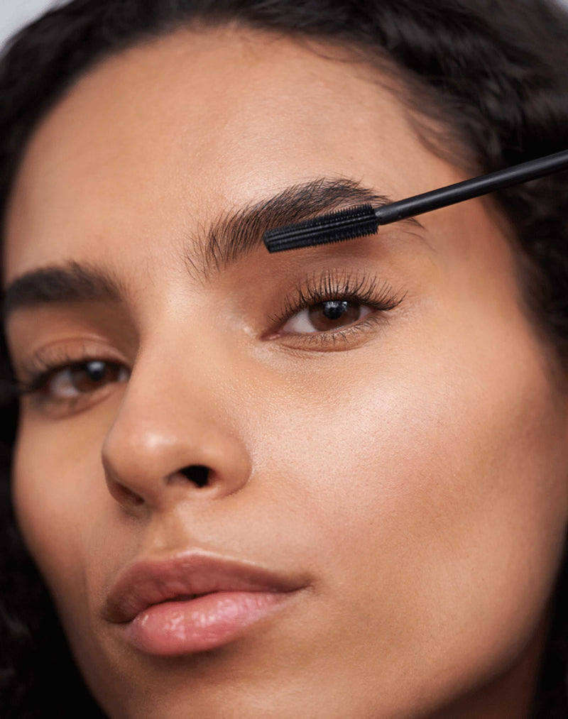 black; Our model wears the DAY Mascara in Black