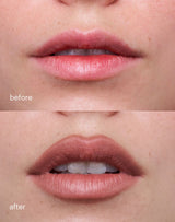 neutral-brown; Before & After of the Soft Shape Lip Liner in Neutral Brown