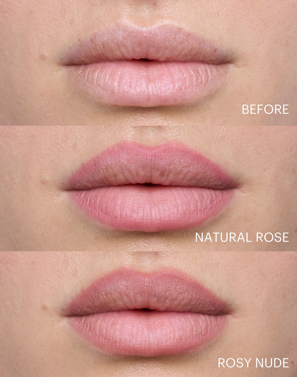 ; Comparison of Natural Rose and Rosy Nude