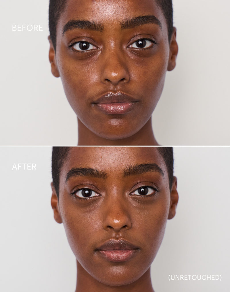 tan-2; Before & after of shade Tan 2