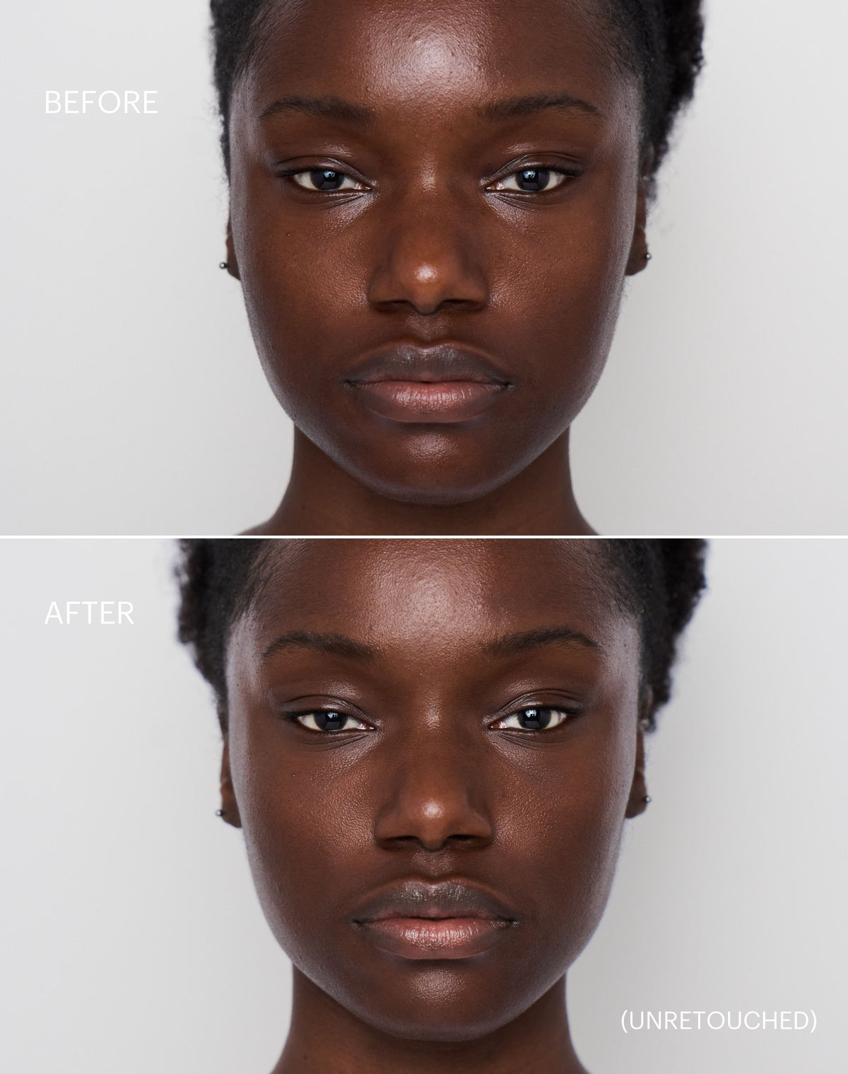 concealer-stick-spf-20; deep-2: Before & after of shade Deep 2