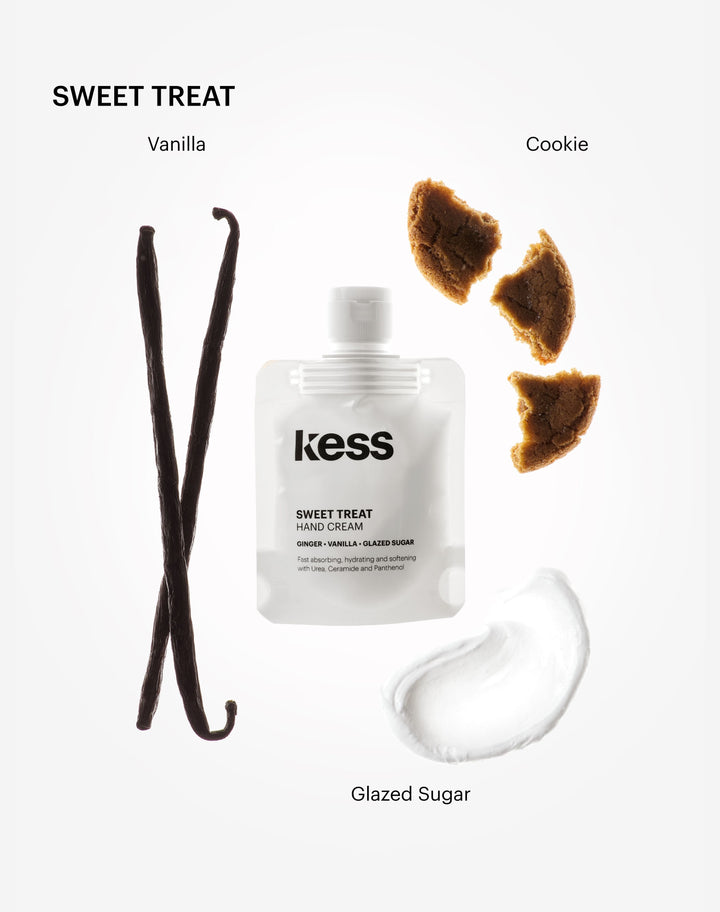 scented-hand-cream; sweet-treat: Erinnert an frisch gebackene Cookies