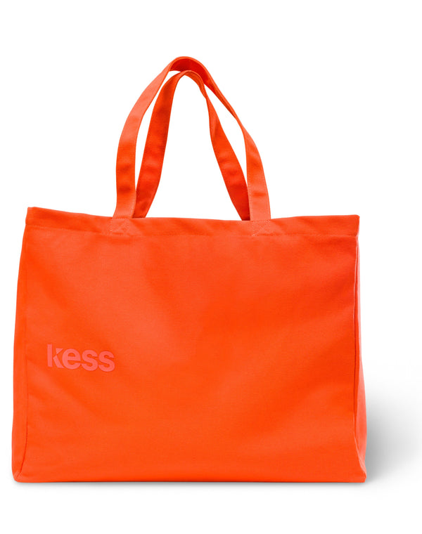 ; Large Limited Edition Sunset Shopper in Hot Orange