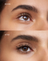 ; Before & after of the NIGHT Mascara