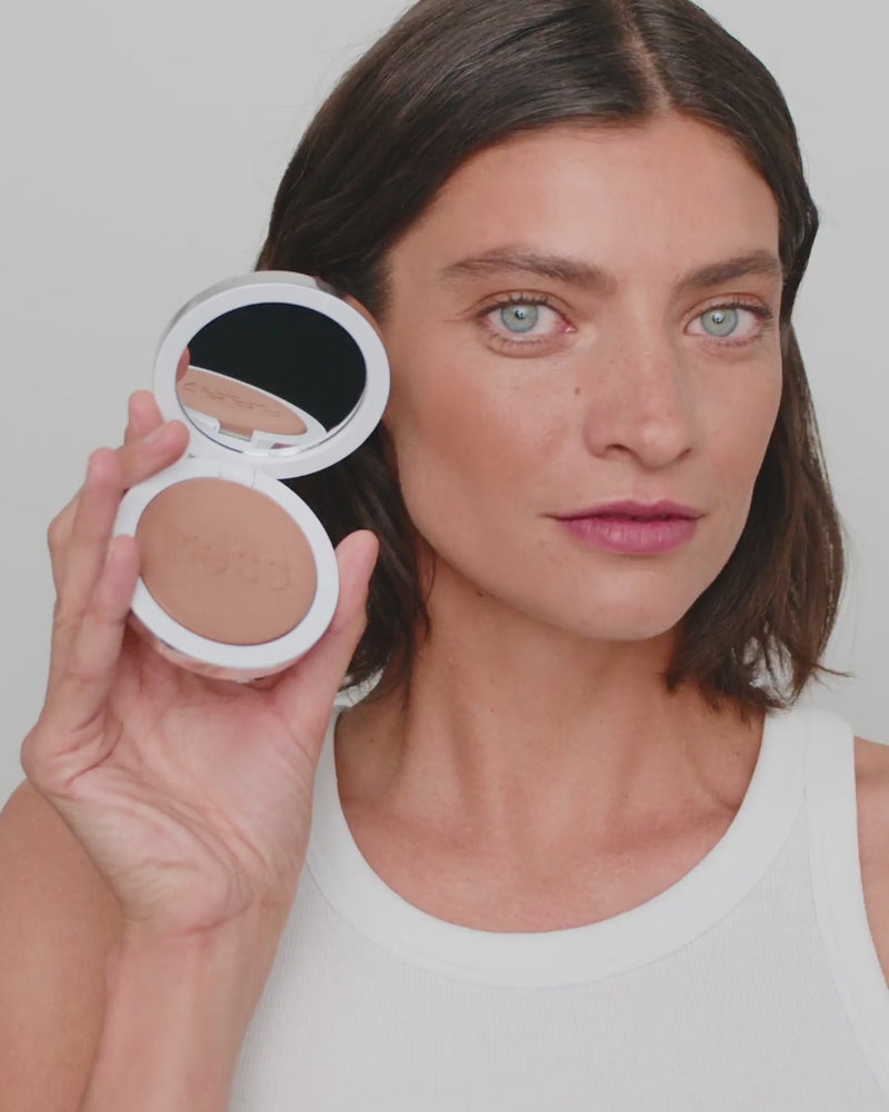 365-bronzer; medium: Melina wears the 365 Bronzer in Medium
