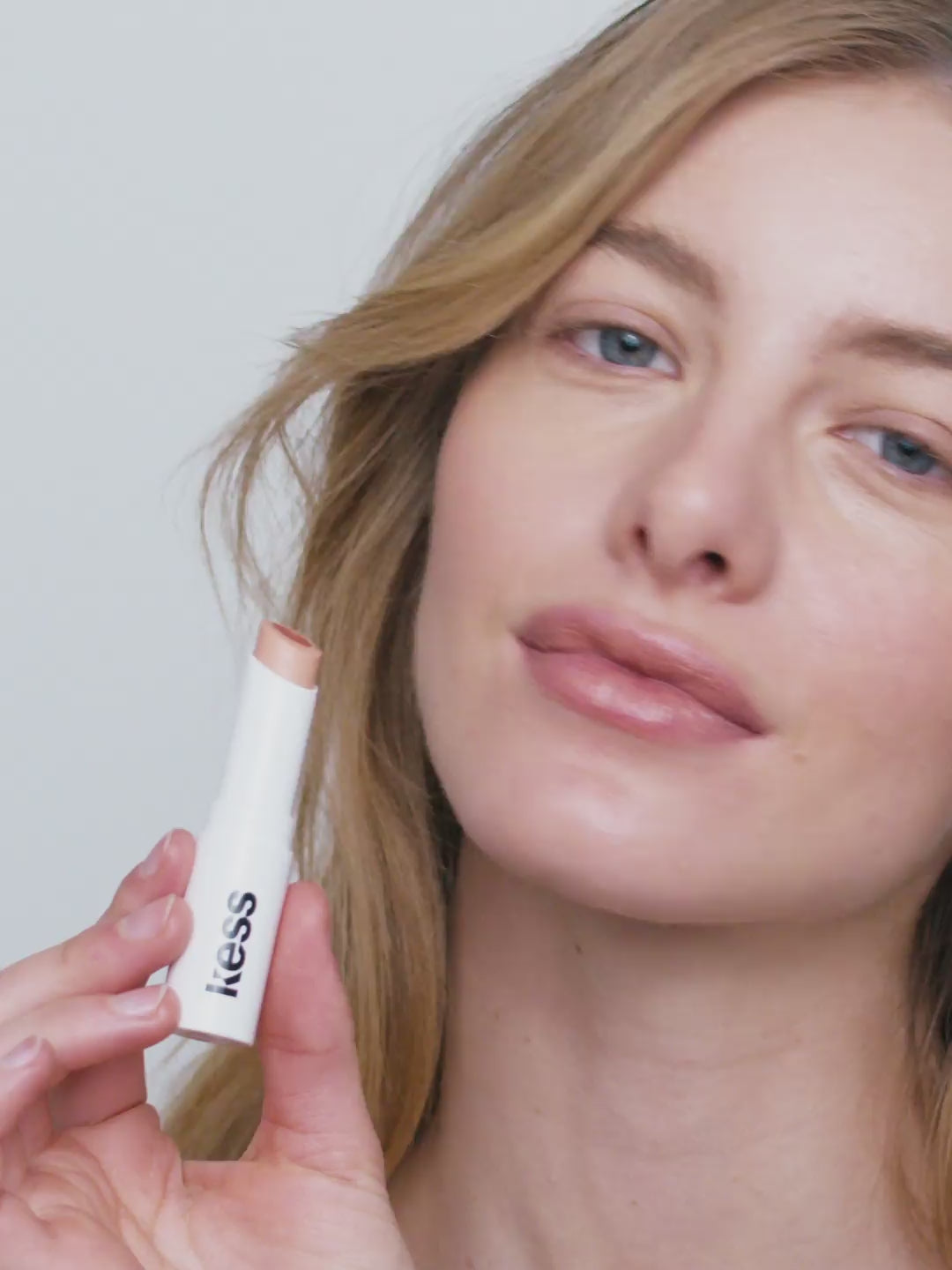 Load video: triple-tint-lip-balm; Nothin: Lydia wears the Triple Tint Lip Balm in Nothin