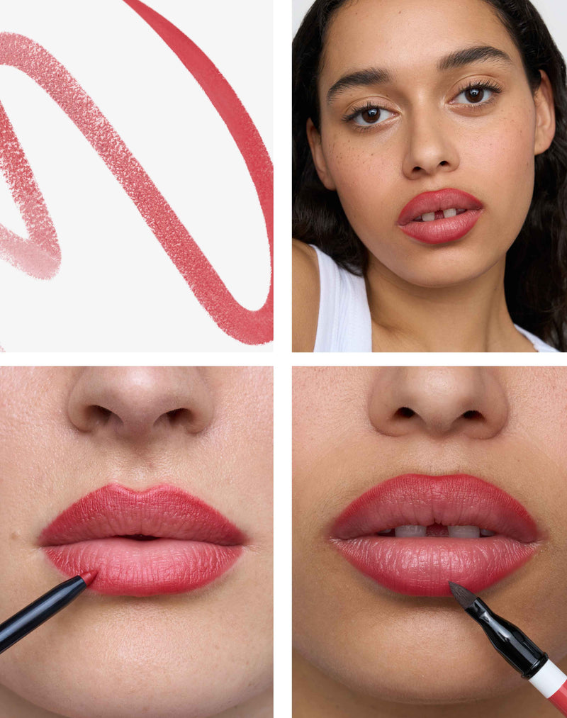 rosso tenue; Soft Red è un rosso neutro moderno e facile da indossare.