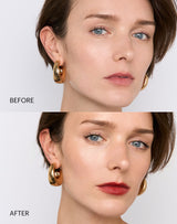 quiet luxury; Prima e dopo il look Quiet Luxury