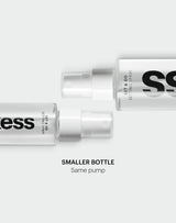 ; Travel size met pomp in originele grootte