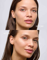 champagne-glow-highlighter; Voor & Na van de Mono Stick in Champagne-Glow