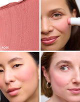 Delicate, poederachtige ros√©tint met koele ondertonen