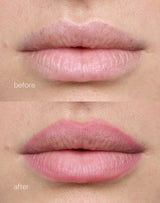 naturalna róża; Przed i po Soft Shape Lip Liner w kolorze Natural Rose