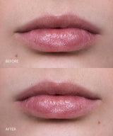 Naked; Przed i po balsam Triple Tint Lip Balm w kolorze Naked