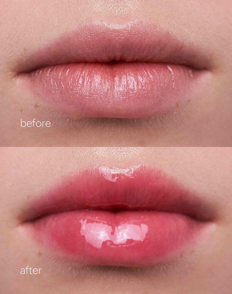 drip; Przed i po zastosowaniu olejków do ust Jelly Treat Lip Oils w Drip